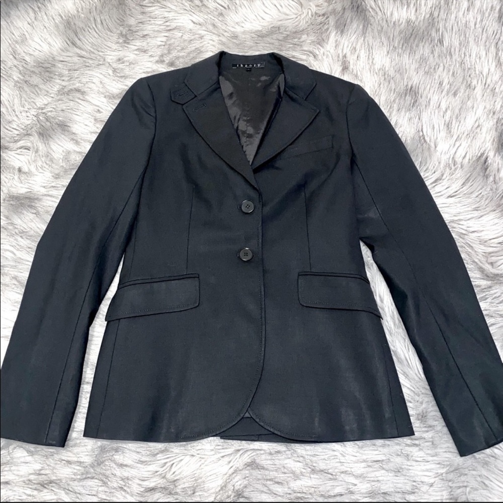 Black theory suit jacket size 2
